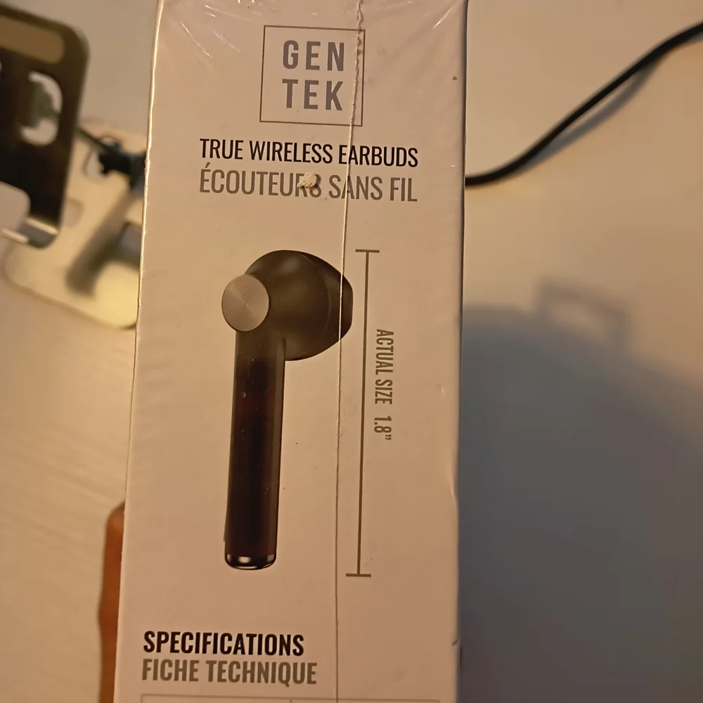 True Wireless Earbuds with Wireless Charging Case - Black